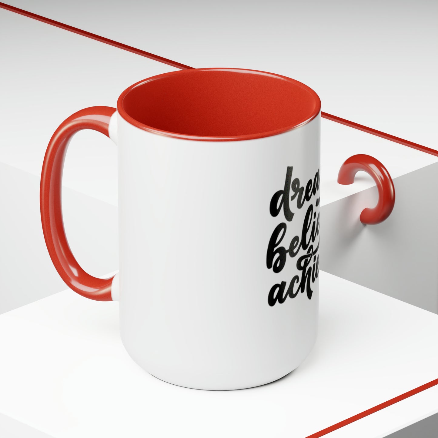 Two-Tone Coffee Mugs, 15oz