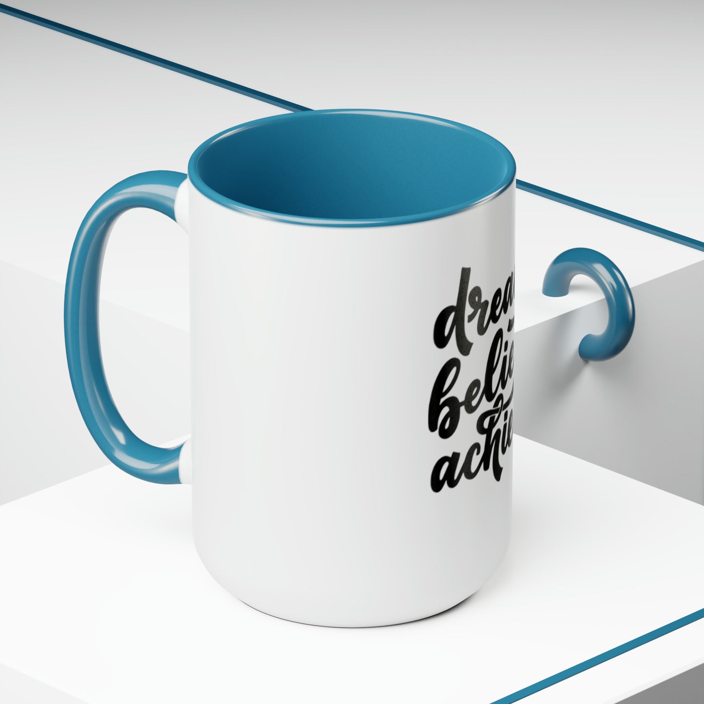 Two-Tone Coffee Mugs, 15oz