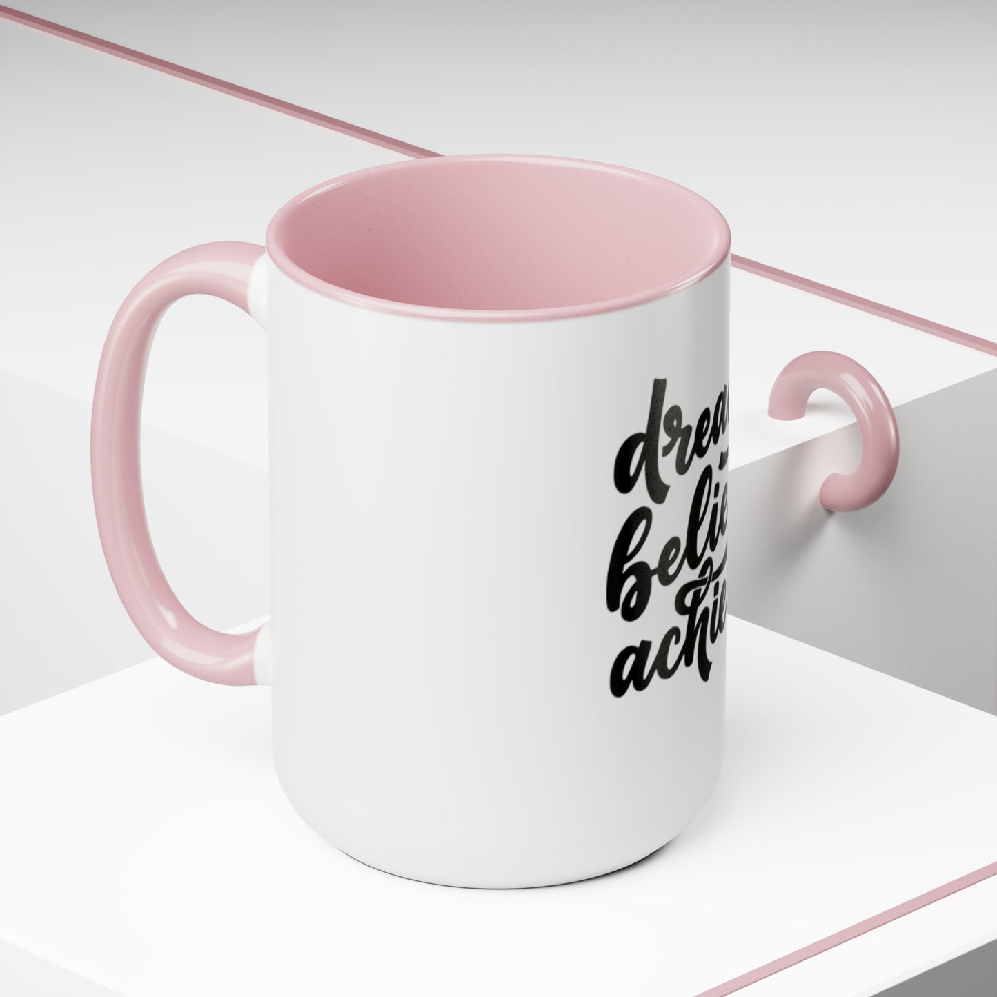 Two-Tone Coffee Mugs, 15oz