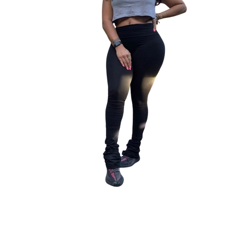 Fairy Black Stacked Leggings